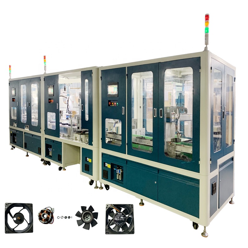 Axial Fan Automated Assembly Line High-Speed Robotic Production System for Industrial &amp; HVAC Cooling Fans