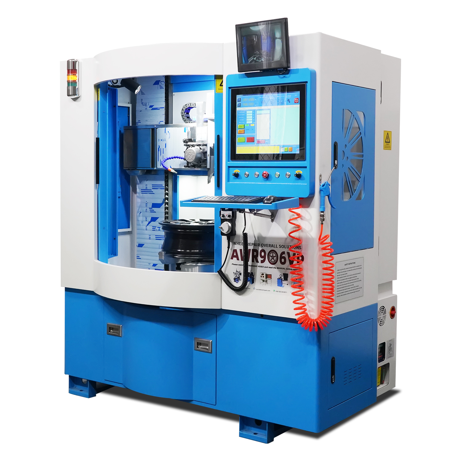 CRYSTAL AWR906VP Hot Selling Factory Price CNC Auto Wheel Rim Repair Machine Alloy Rim Lathe Machine