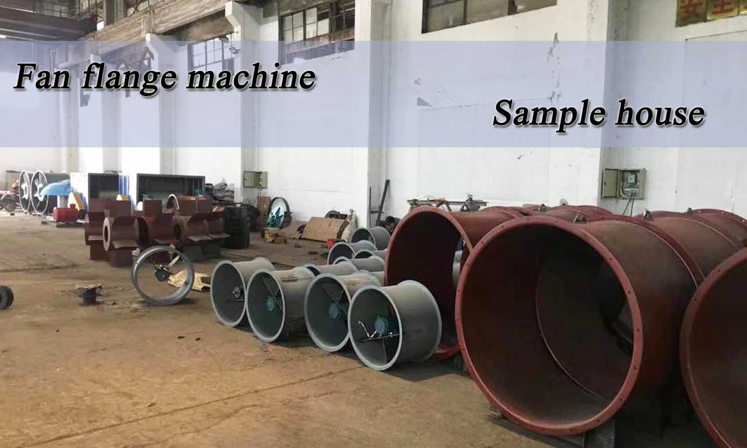 Fan flanging punching machine