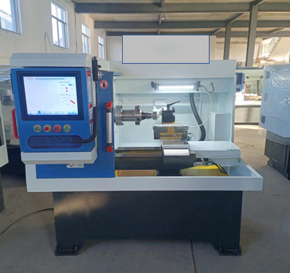 New Model CNC Lathe Alloy Wheel Repair Machine With Diamond Cut Wheel Rim Lathe Horizontal Metal CNC Railway Wheel Lathe
