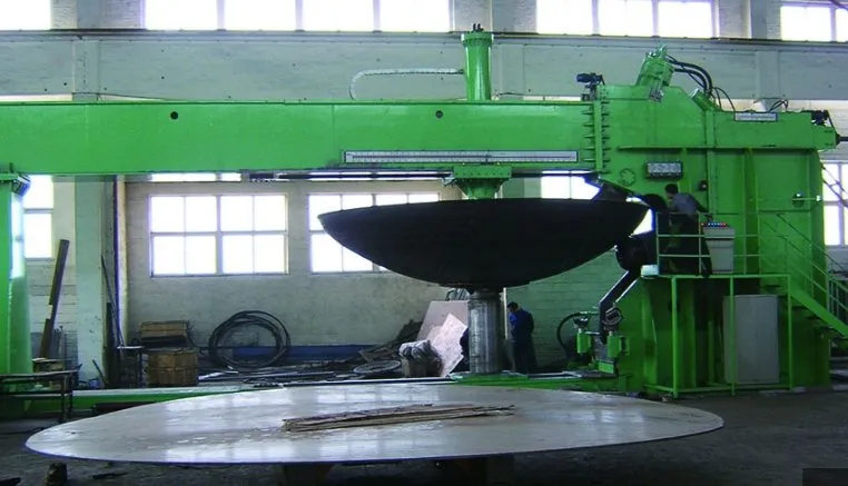 Heavy Duty Dish Pressing Machine Industrial Tank Head Edge Flanging & Spinning Machine