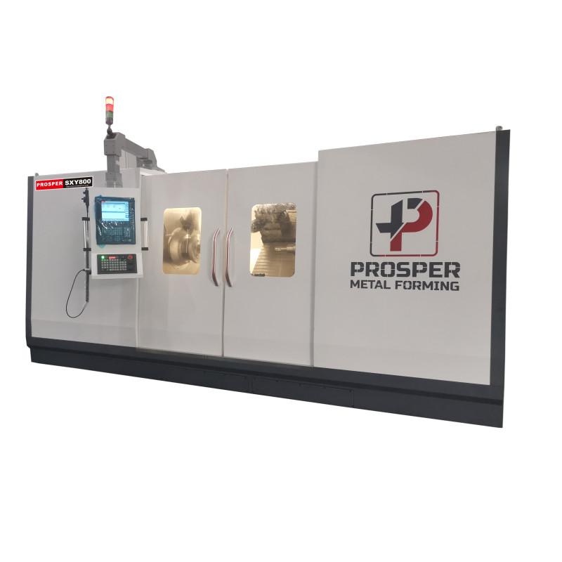Precision Dish End, Slurry Cap Double Roller CNC Metal Spinning Machine