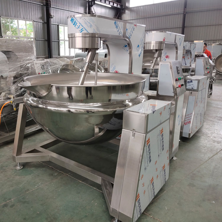 Premium Automatic Electromagnetic Heating Tilting Planetary Mixer Cooking Pot Gas Electric Steam Sauce Food Processing Machinery