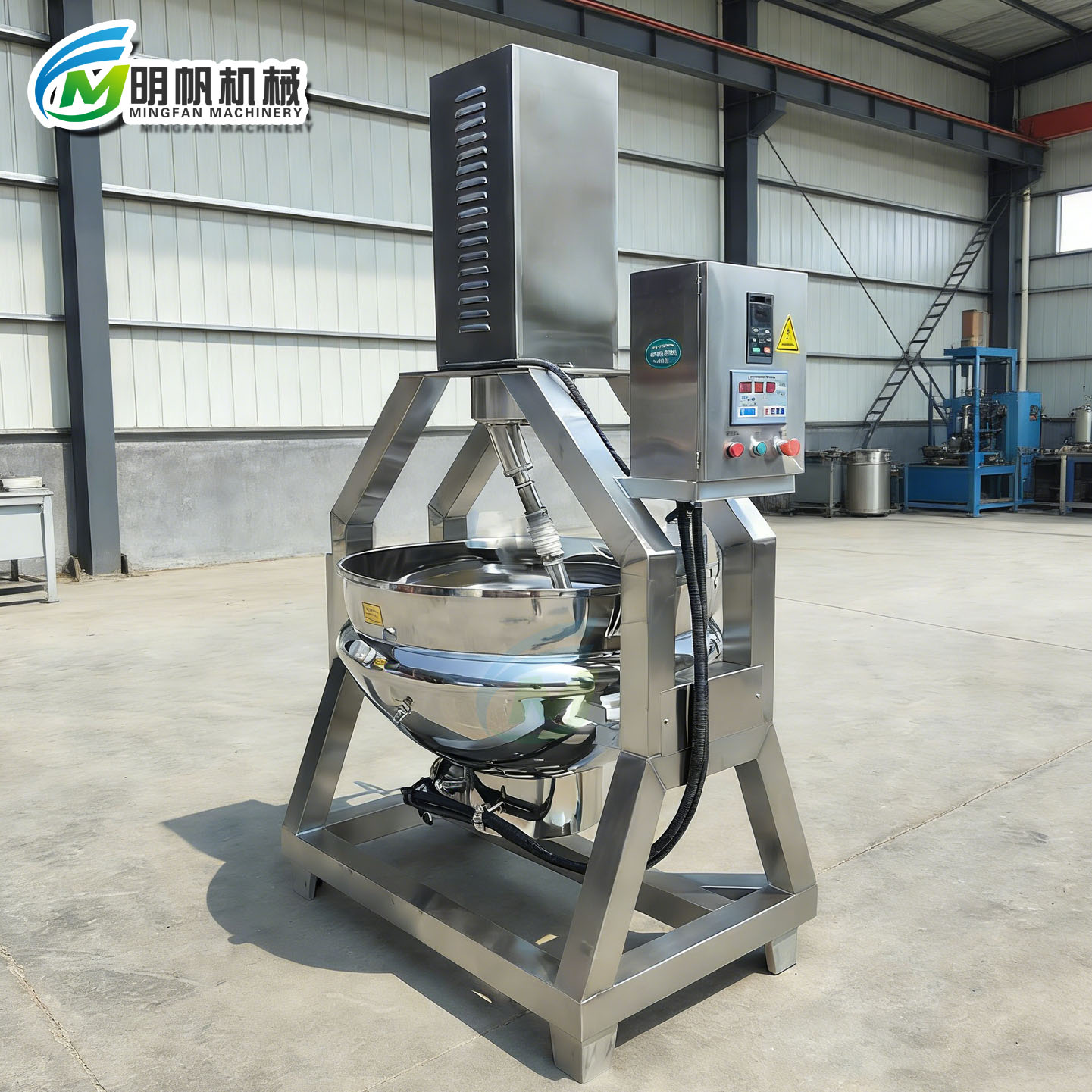 Industrial Automatic Planetary Jacketed Cooking Pot Machine Kettle Design with Core Motor Bearing Gearbox Components