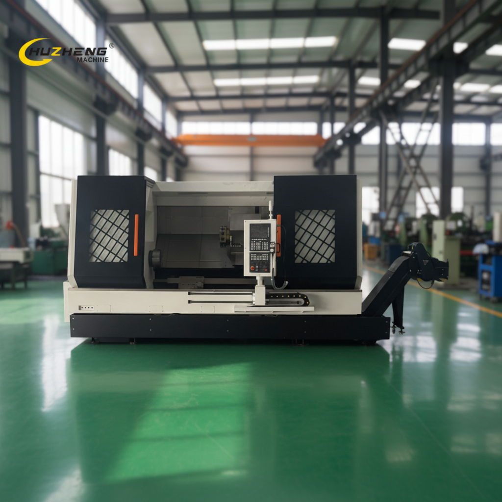 CNC Lathe Machine Scene