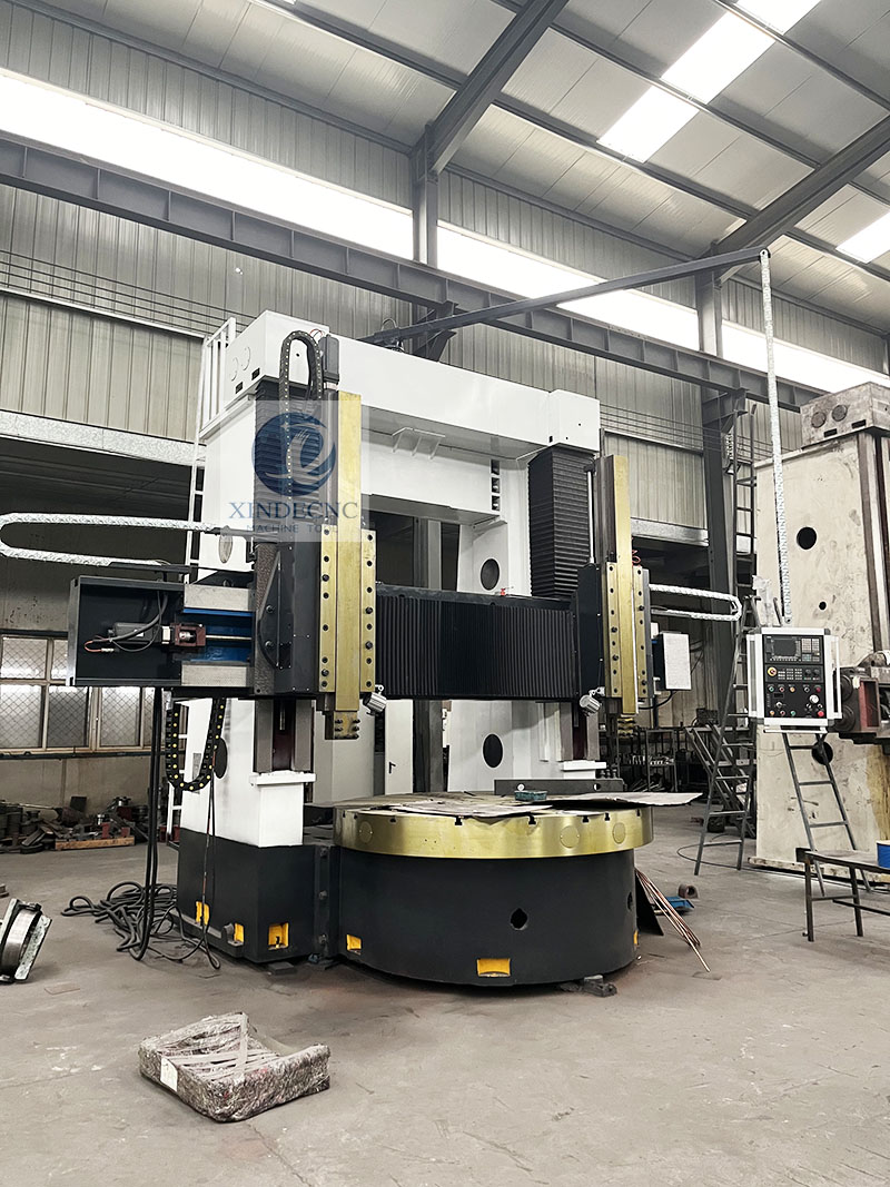 CK5240Q Double Column CNC Vertical Lathe 4000mm Swing 2500mm Height with Milling and ATC for Large Diameter Parts Siemens 828D