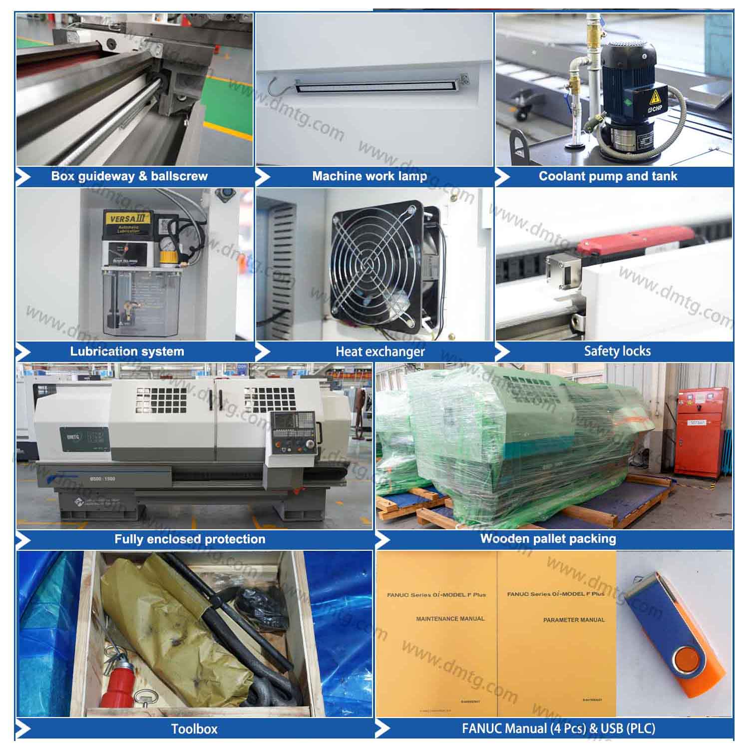 GT DMTG CK6150 Ck0640 Cnc Lathe Machine Ck6140 Torno Cnc Large Lathe Machine Cnc Lathe Fanuc