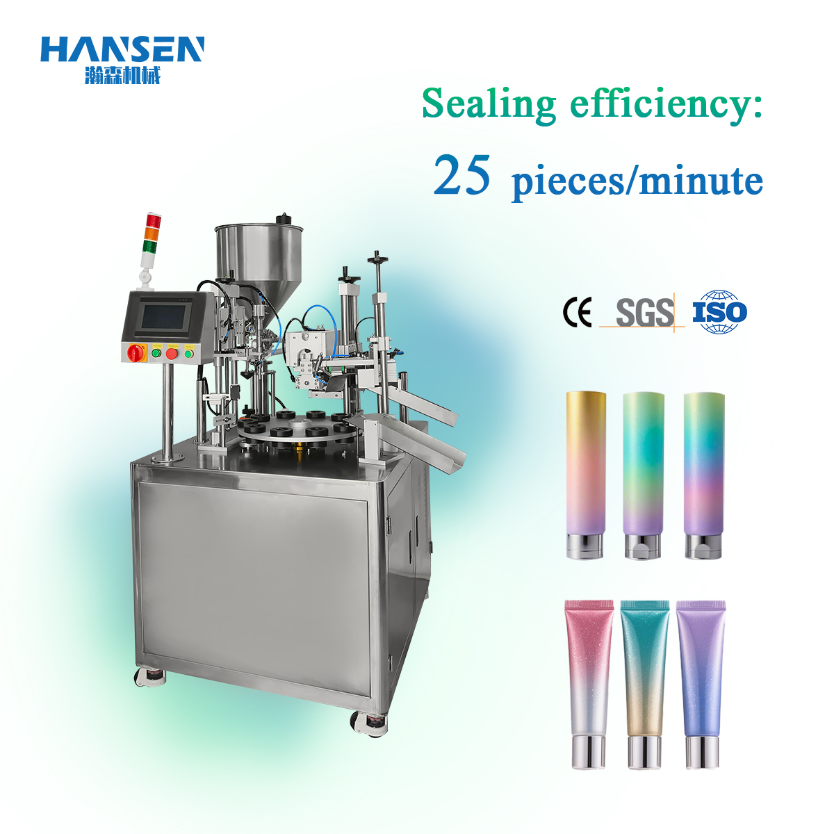 Multi-Functional Ultrasonic Tube Sealing Machine for Face Cream &amp; Moisturizer Tubes
