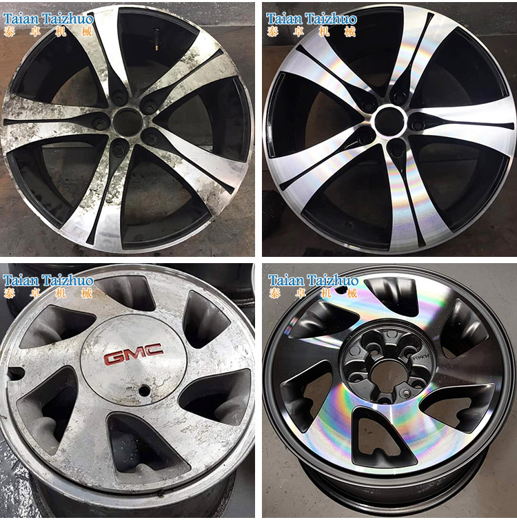 Alloy Rim Repair Before and After comparison