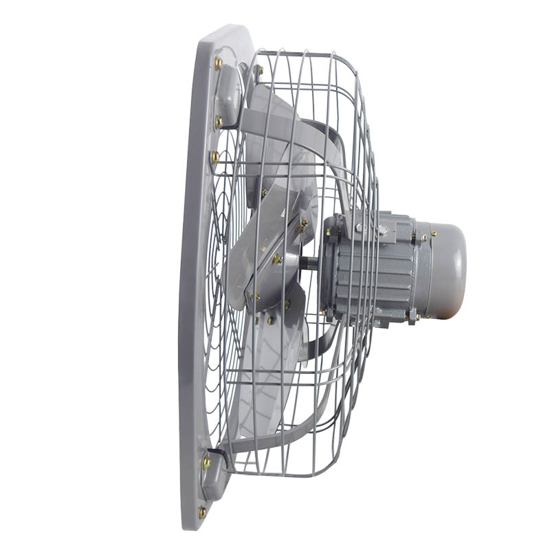 220V Industrial Axial Flow Fan Heavy Duty Square Iron Shell Octagonal Blades High-Speed Small Heat Exhaust Ventilation System