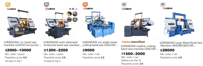 CNC Metal Band Saw Operating Unit
