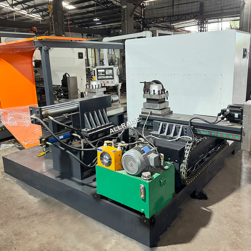 High Speed Inclined Heavy-duty Sheet Tube CNC Spinning Machine Edge Trimming Machine for Aluminum Carbon Metal