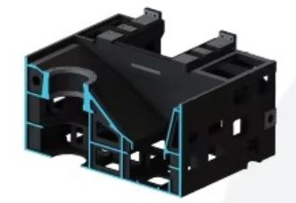 Large-angle chip flush removal cutter