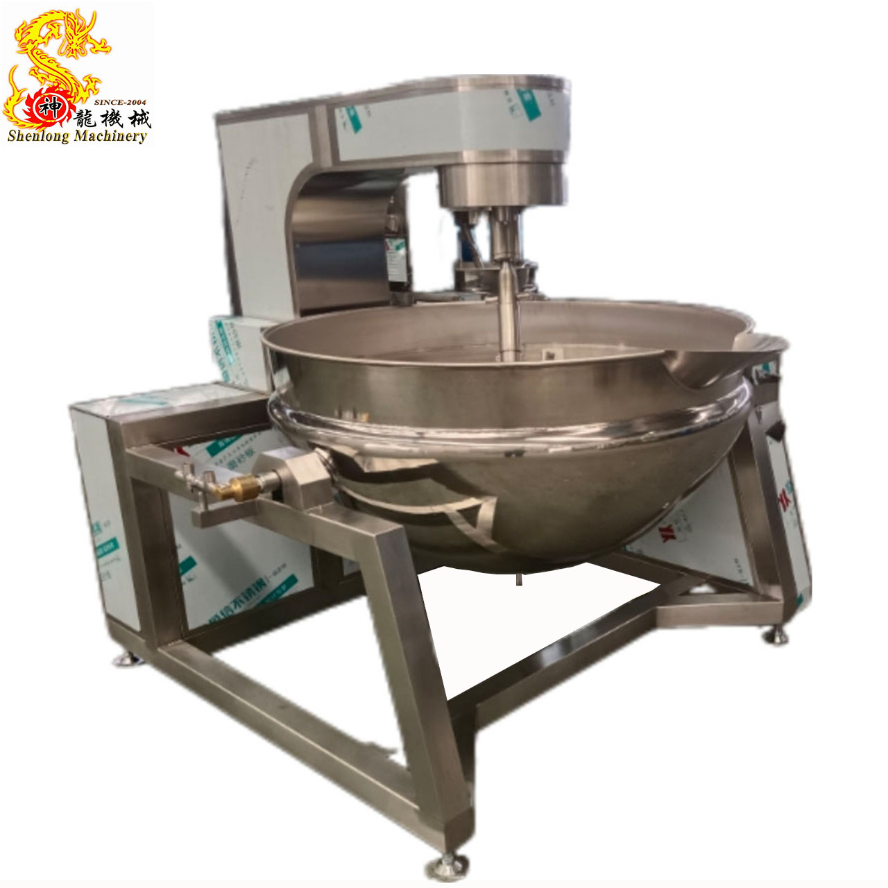 Premium Automatic Electromagnetic Heating Tilting Planetary Mixer Cooking Pot Gas Electric Steam Sauce Food Processing Machinery