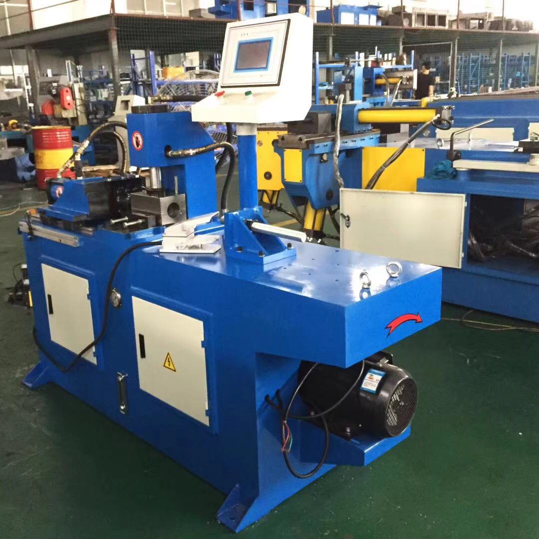 TM40NC cnc tube cutting and end forming machine semi-automatic with high precision steel pipe bending machine