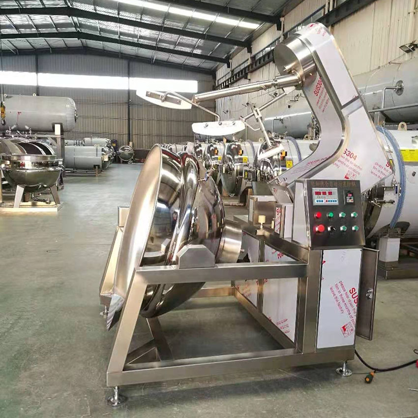 Premium Automatic Electromagnetic Heating Tilting Planetary Mixer Cooking Pot Gas Electric Steam Sauce Food Processing Machinery