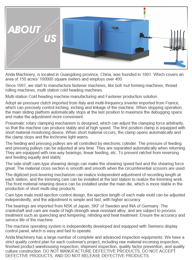 Cold Heading Forming Machine Details