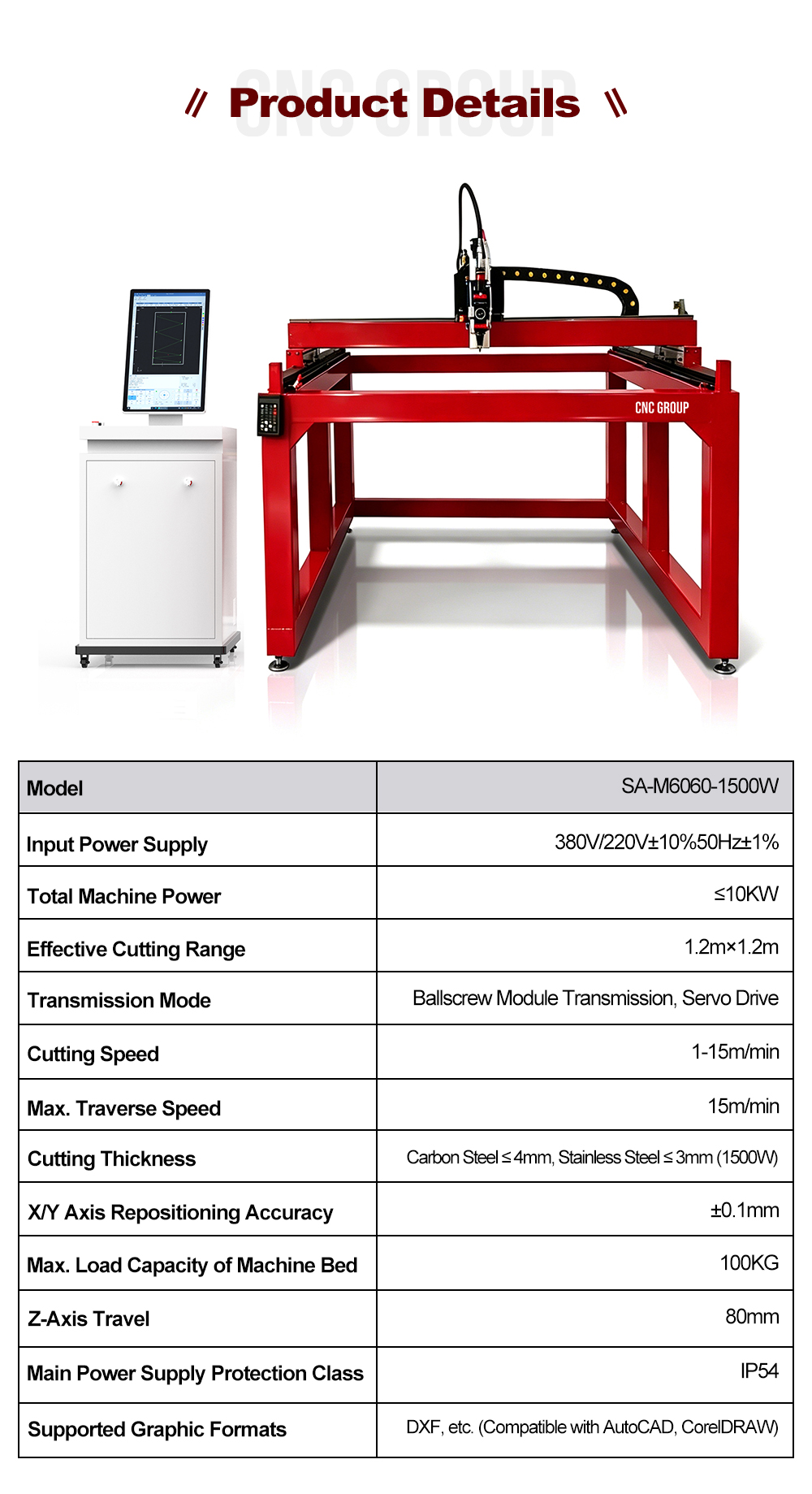 1500W 1313T T Series CNC Fiber Laser Cutter 1.2x1.2m Sheet Metal Cutting Machine