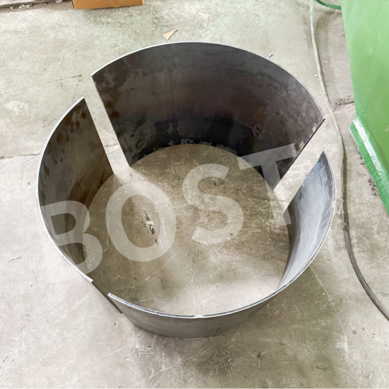 Nanjing BOST Conical And Cylindrical Shapes Are Fabricated Using The W12 Hydraulic CNC Sheet Metal Rolling Machine