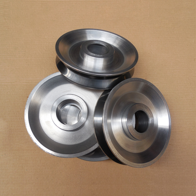 Coating Ceramic V Line Wheels,Cable Machinery Guide Pulley ,Mirror Polishing Coil Winding Pulley