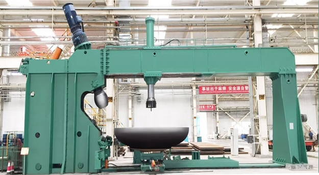 Heavy Duty Dish Pressing Machine Industrial Tank Head Edge Flanging &amp; Spinning Machine