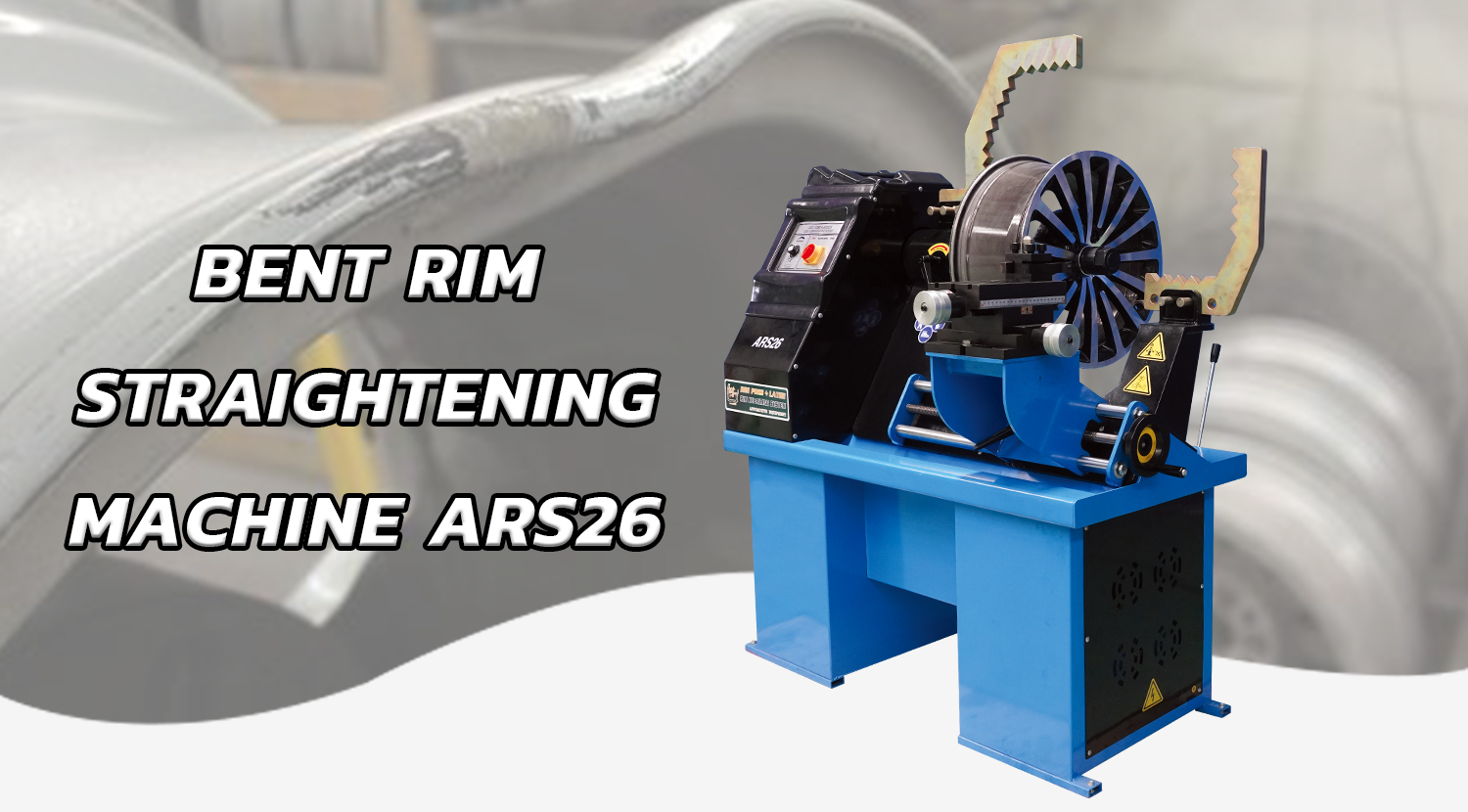 High Performance Alloy Wheel Rim Straightening Lathe Machine with Lathe Function ARS26