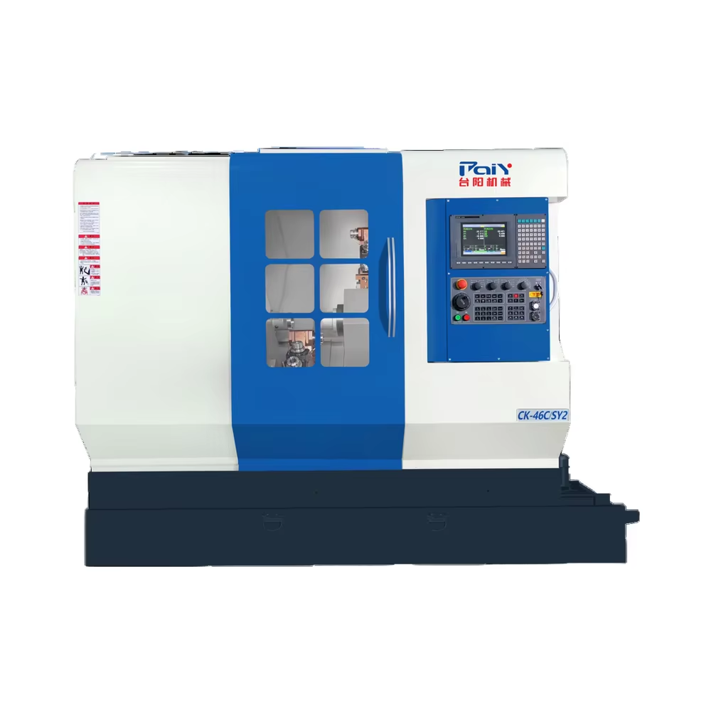 Twin Twin Turret 7-Axis CNC Turning Milling Machine TAIYANG CK-46C/SY2 Heavy Duty Automatic Multifunctional for Complex Parts