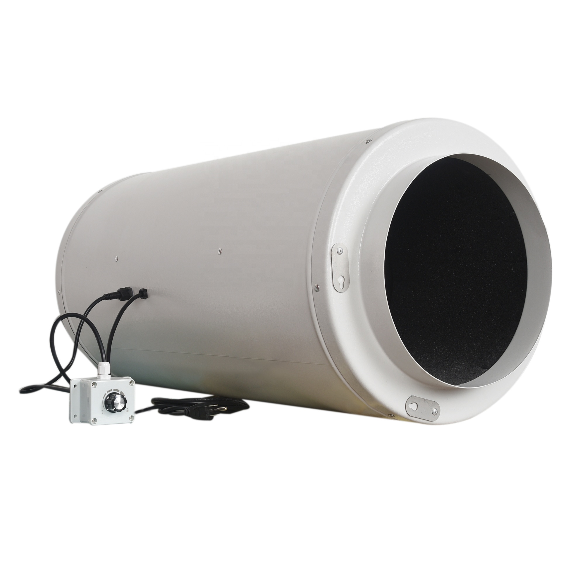 Ventilation Equipment Manufacturer 12 Inch Silencer High Speed High Air Pressure Cool Air EC Duct Fan