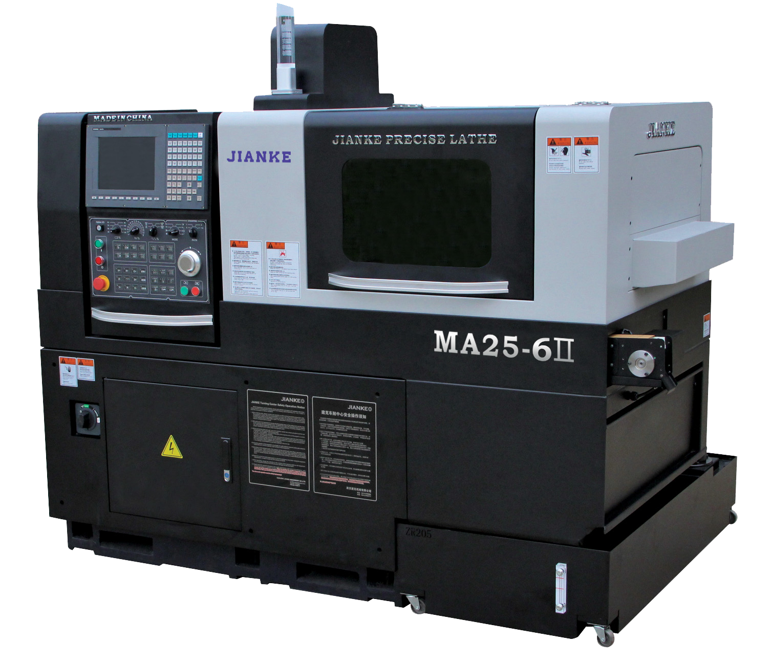 Swiss Type Cnc Lathe Dual Spindle For Pulley Bearing Parts