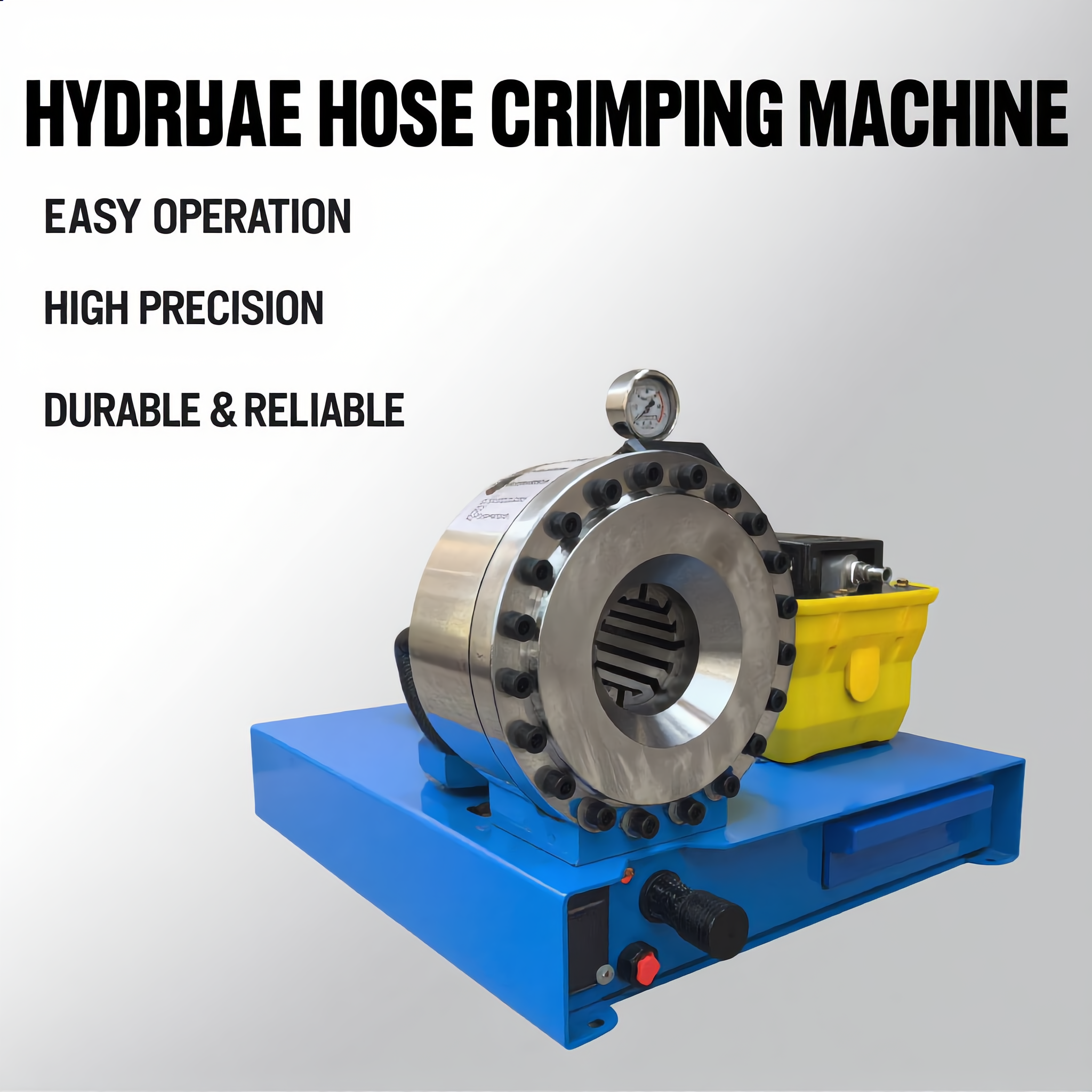 NC Control Tube End Necking Machine with Customizable Molds for Round &amp; Square Tubes