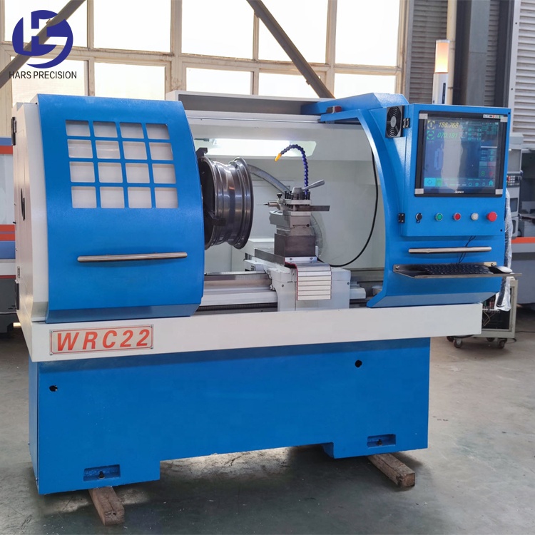 WRC22 Full Automatic Car Diamond Cut Rim Repair Machine for Sale Cnc Alloy Wheel Lathe