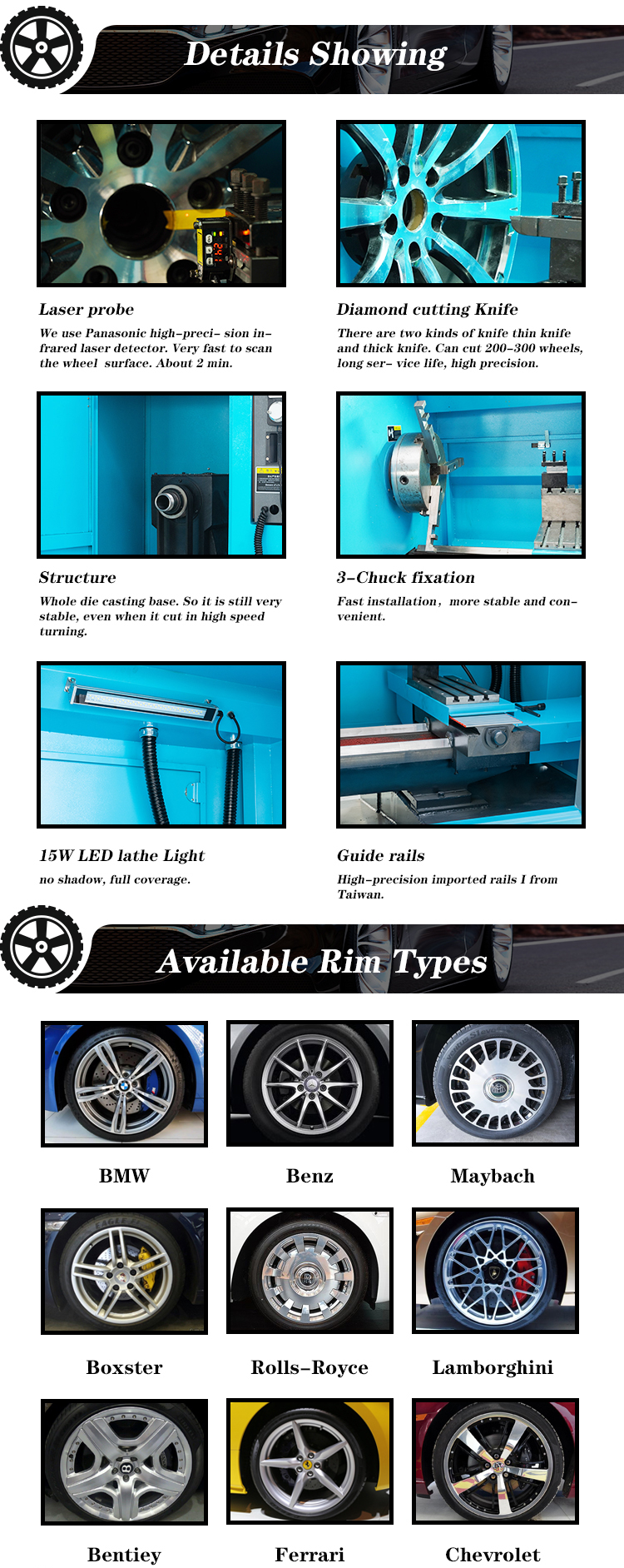 Supplier Price Cnc Wheel Lathe Machine for Repairing and Cutting Car Alloy Wheels Rim Repair Machine