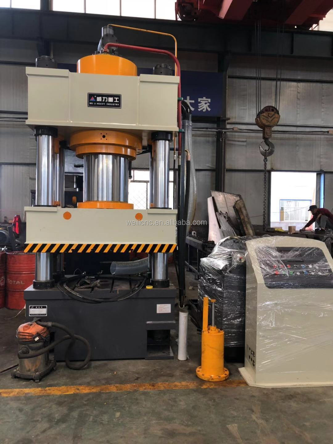 200T Hydraulic Press Machine 4-Column Sheet Plate Metal Stretch Deep Drawing Steel Utensils Pot Making Hydraulic Press Machine