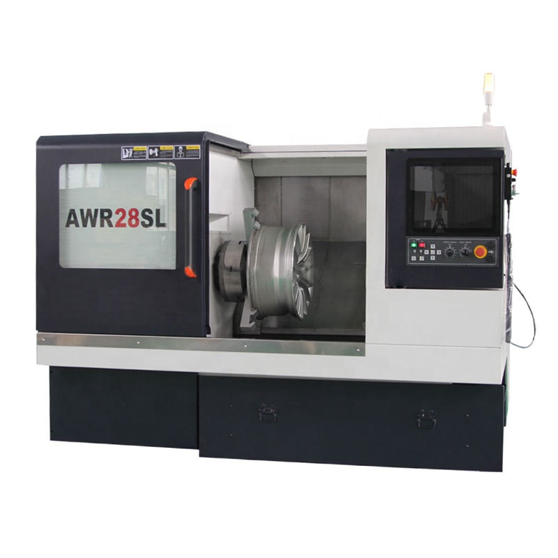 High Precision Tornio CNC Wheel Lathe AWR28SL Automatic Diamond Cutting Wheels Repair Machine for Alloy Wheels, Rim Repair