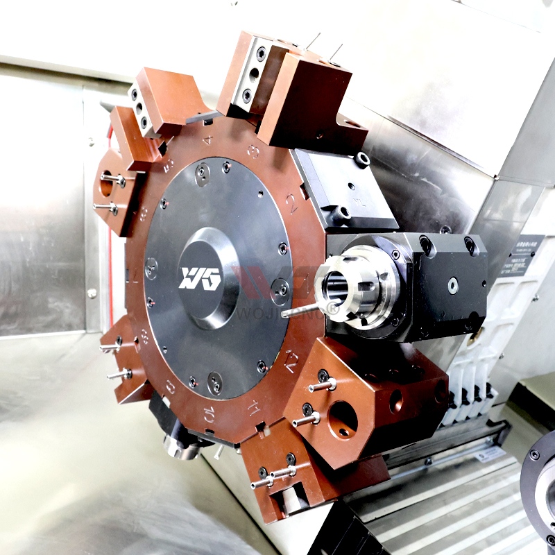 WJ60MS Vertical CNC Lathe Machine Direct Sales Automatic CNC Turning Lathe Turret Large Spindle Bore for Metal Processing