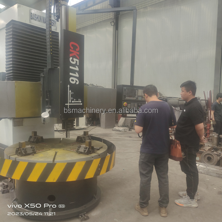 Large 2000mm Diameter Metal Turning Lathe Single Column Vertical Lathe CNC Vertical Lathe CK5120