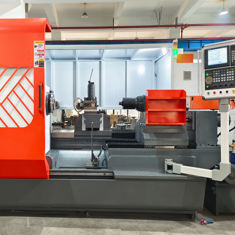 Horizontal Turning Lathe CNC Metal Fan Inlet Cone Spinning Machine