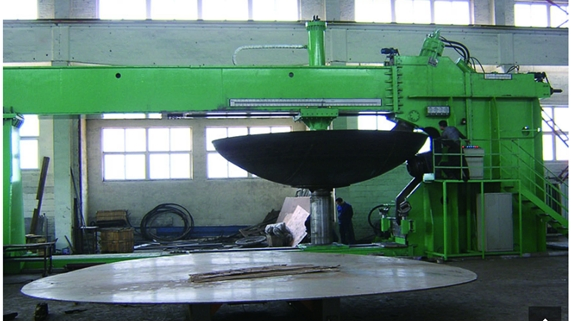 Multifunctional Tank Head Spinning Machine Hydraulic Driven Dish Edge Flanging Machine