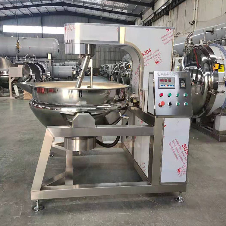 Premium Automatic Electromagnetic Heating Tilting Planetary Mixer Cooking Pot Gas Electric Steam Sauce Food Processing Machinery