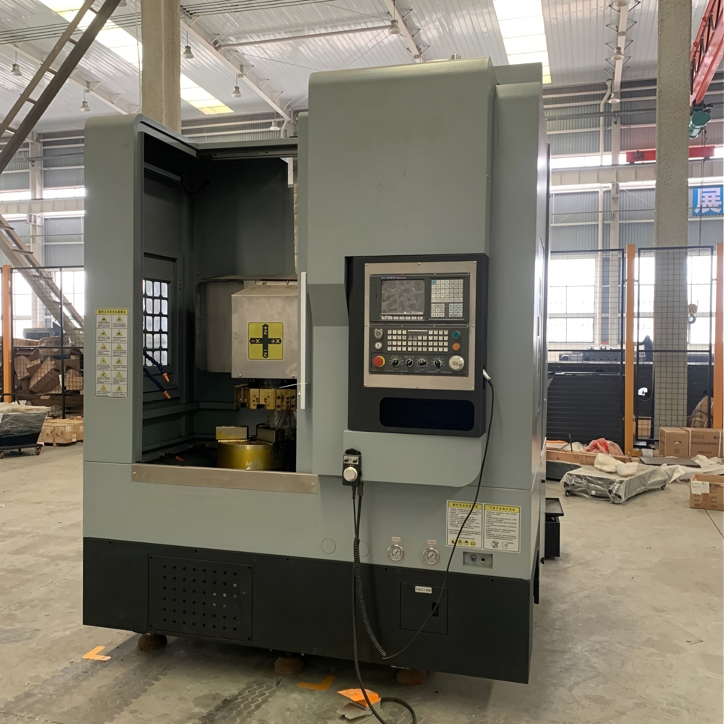 VTC1250 Heavy Duty Vertical CNC Lathe Machine Large Vertical Lathe Turning with Single Spindle
