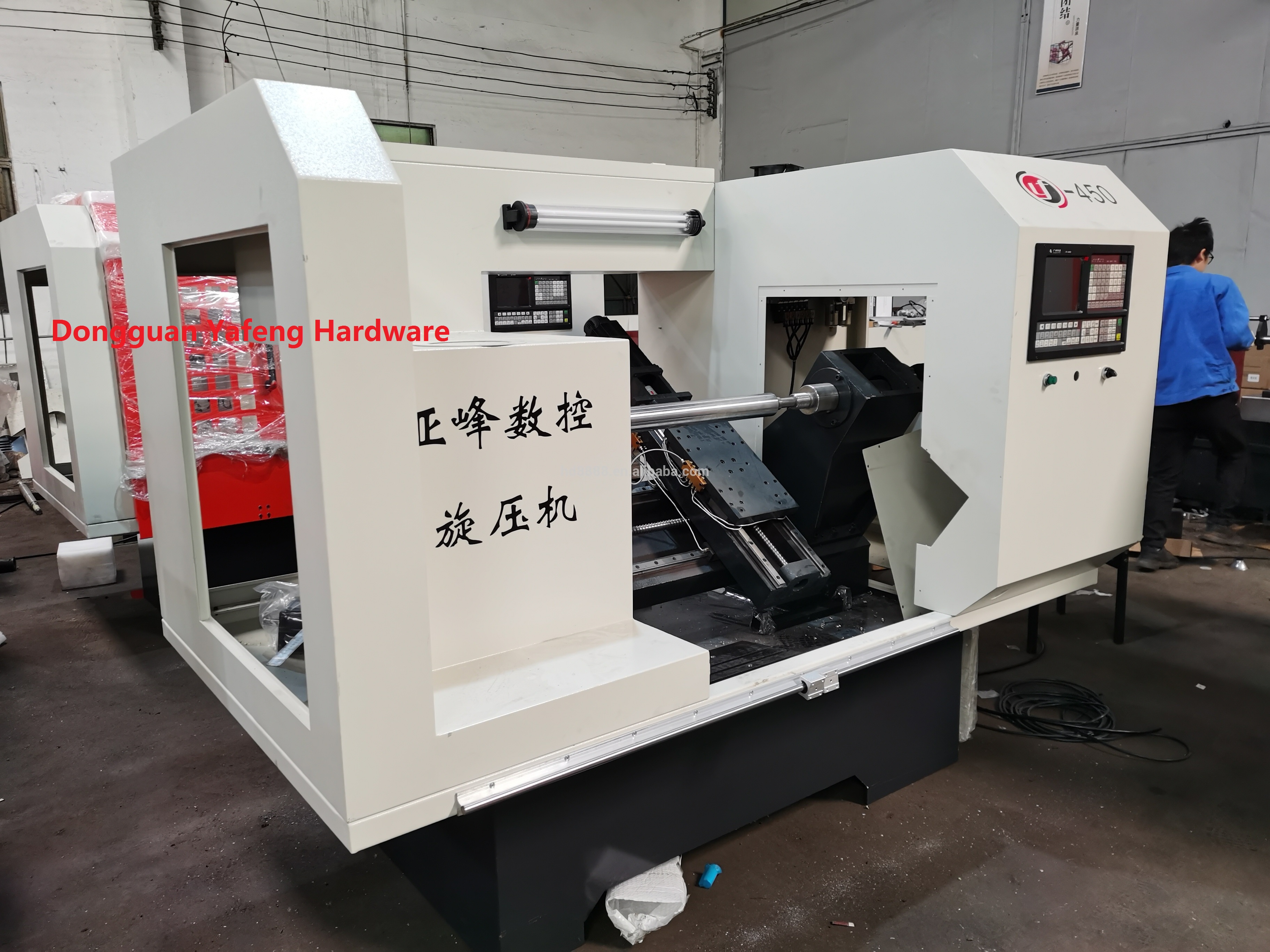 Copper Metal Spinning Machine for Ventilation Fan CNC Lathe Machine Horizontal Flow Forming Machine for Copper Iron Hardware