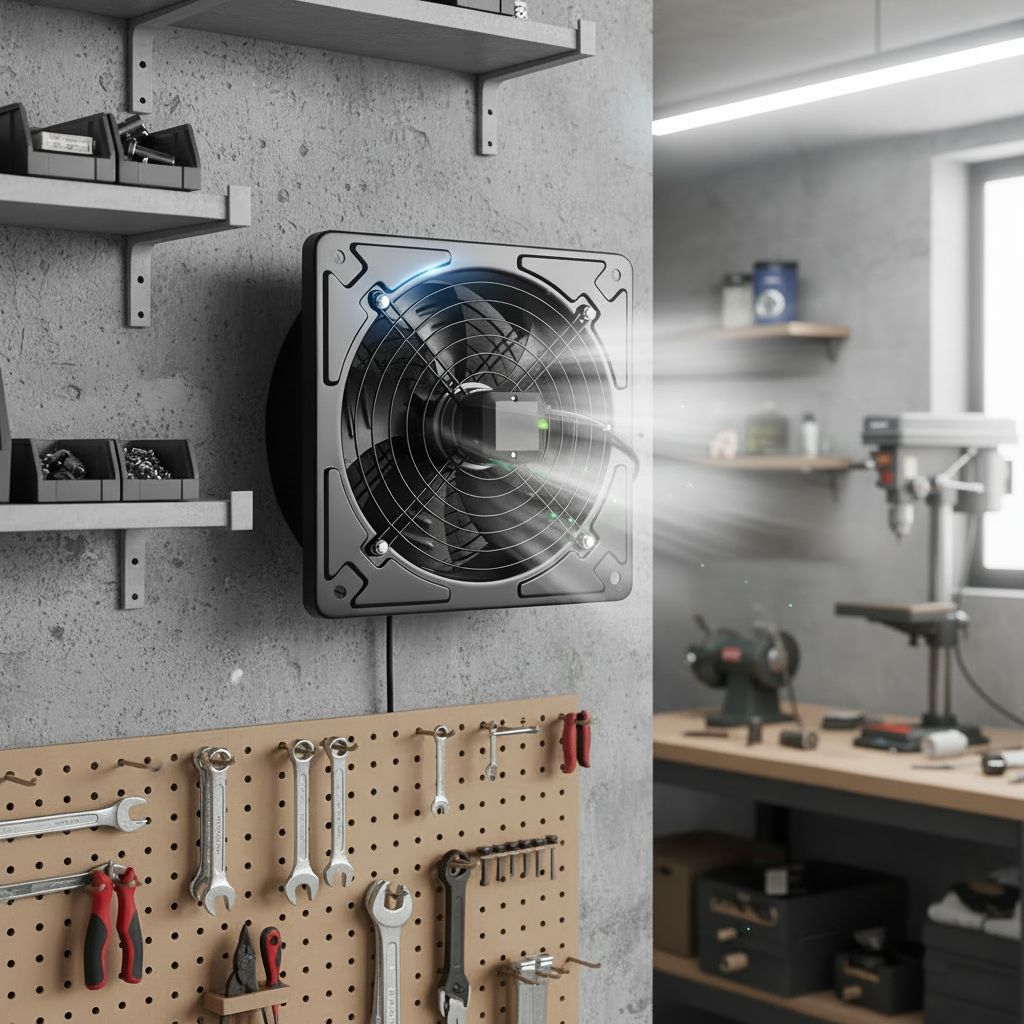High Speed Square Exhaust Blower External Rotor Motor Metal Axial Fan for Commercial Kitchen Hood and Warehouse Ventilation