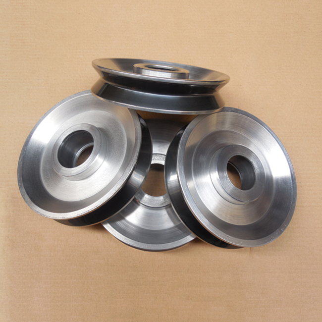 Coating Ceramic V Line Wheels,Cable Machinery Guide Pulley ,Mirror Polishing Coil Winding Pulley