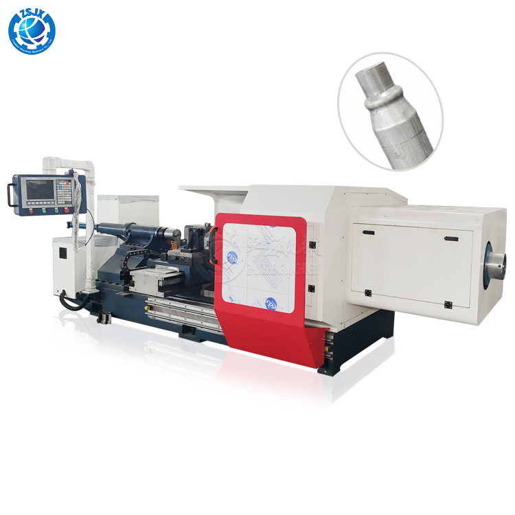 Factory direct supply automatic hydraulic metal pipe shrinking double knife strong CNC spinning machine lathe