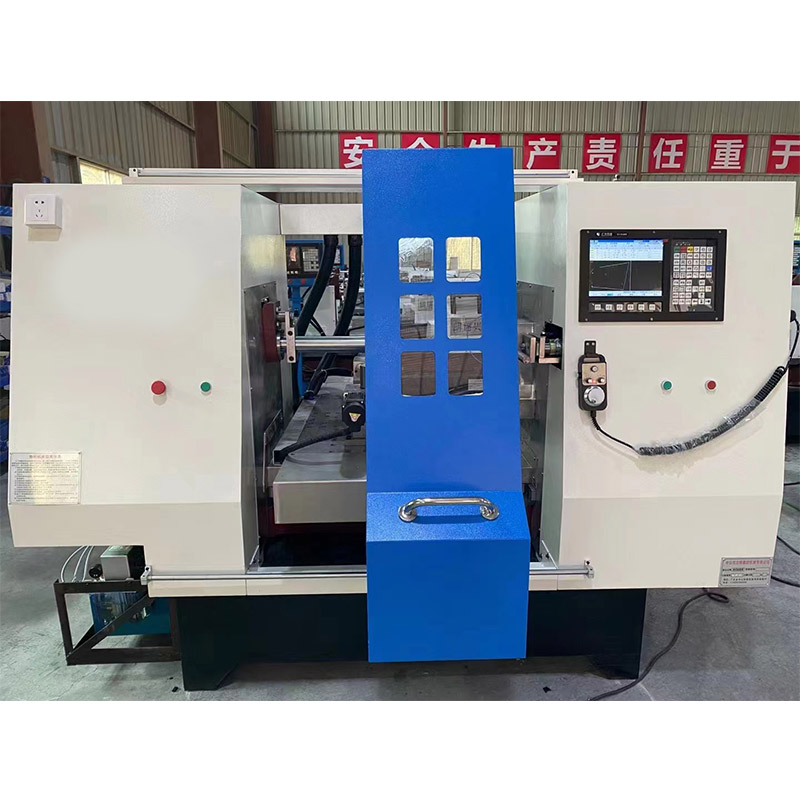 Double-Sided Single-Rotation CNC Spinning Machine Automatic High Productivity 5.5KW Motor Stainless Steel Aluminum Metal