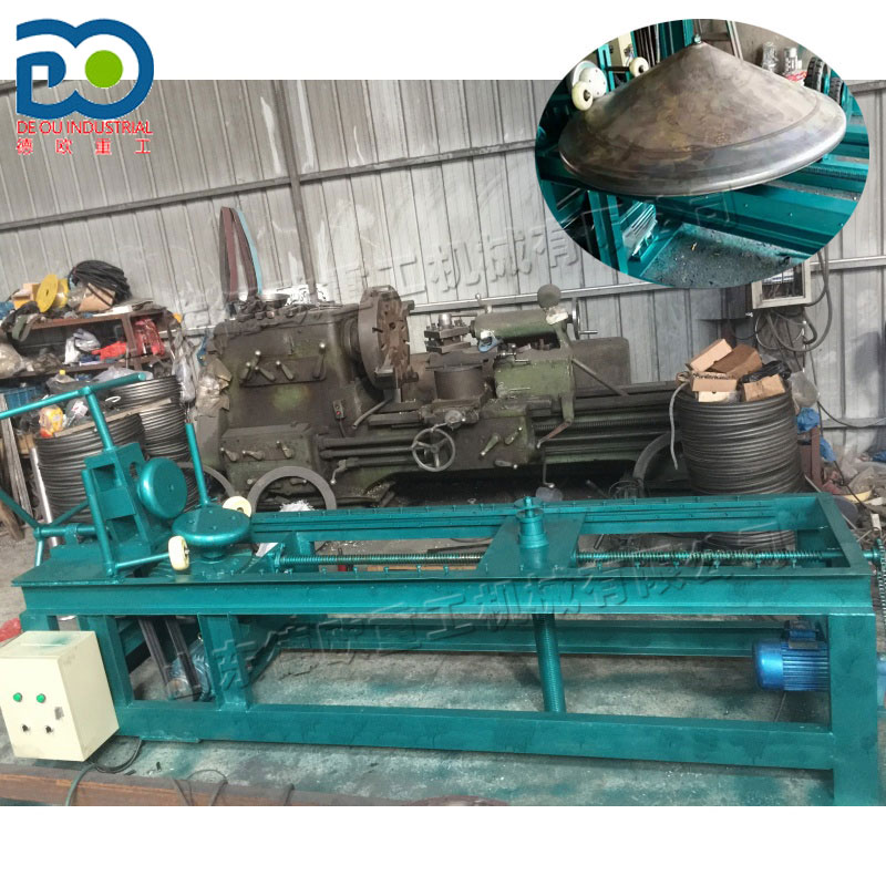 Stainless Steel Pressure Cap Spinning Machine Horizontal Hydraulic Conical Head Spinning and Flanging Machine