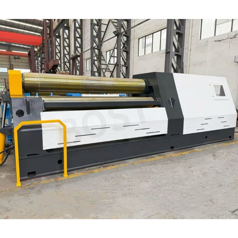 Nanjing BOST Conical And Cylindrical Shapes Are Fabricated Using The W12 Hydraulic CNC Sheet Metal Rolling Machine