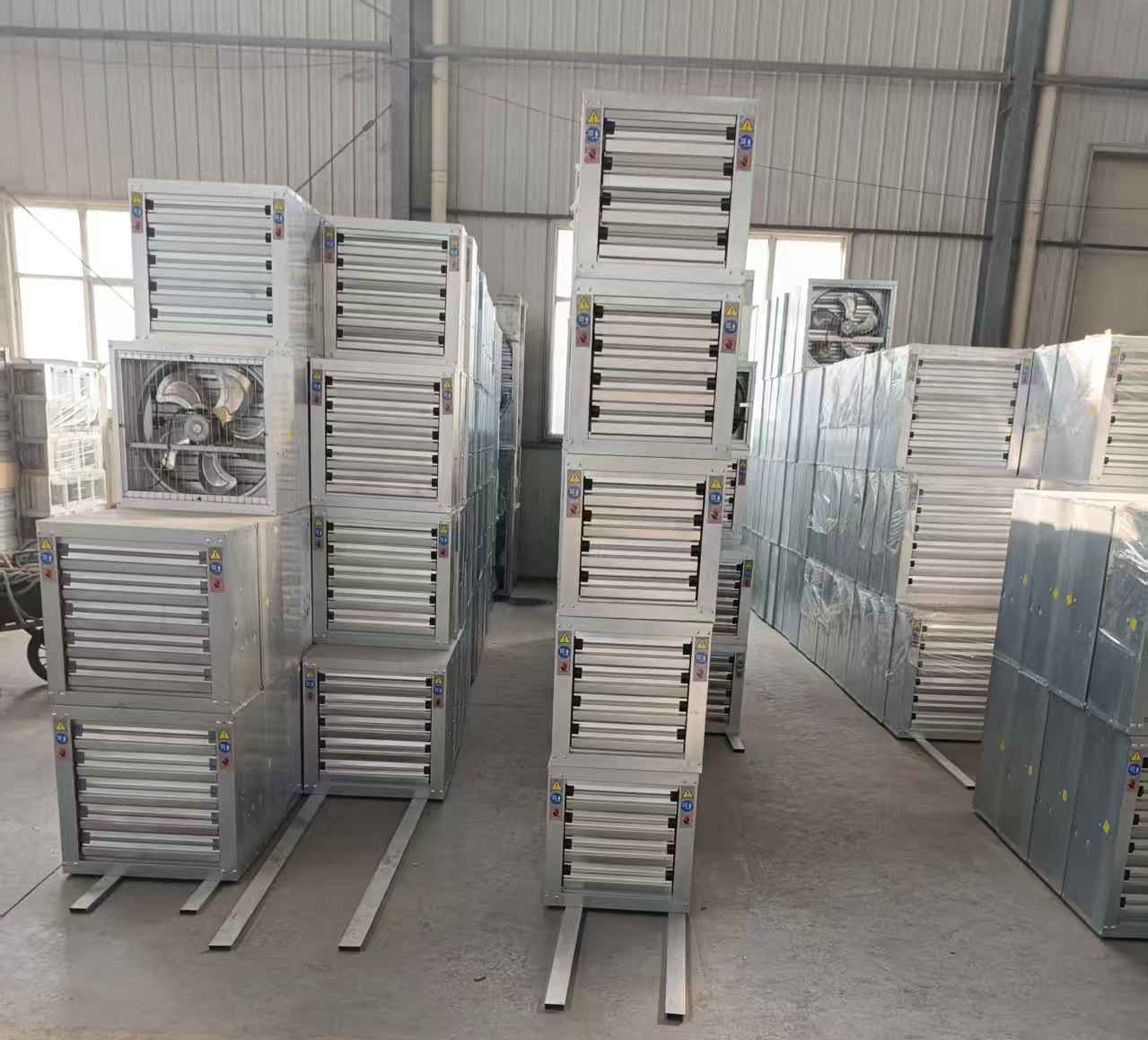 Industrial High Speed Stainless Steel Air Circulation Cooling Fan Box Type Wall Mounted Shutter Exhaust Fan