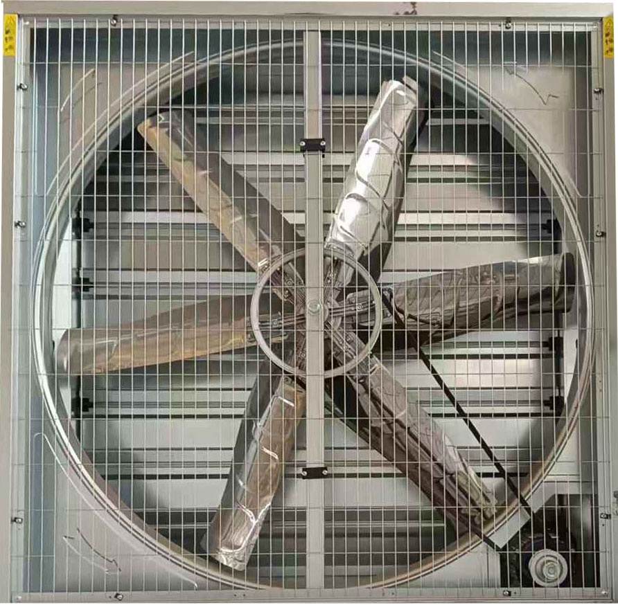 Industrial High Speed Stainless Steel Air Circulation Cooling Fan Box Type Wall Mounted Shutter Exhaust Fan
