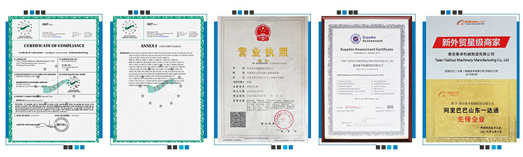 CE and SGS Quality Certificates